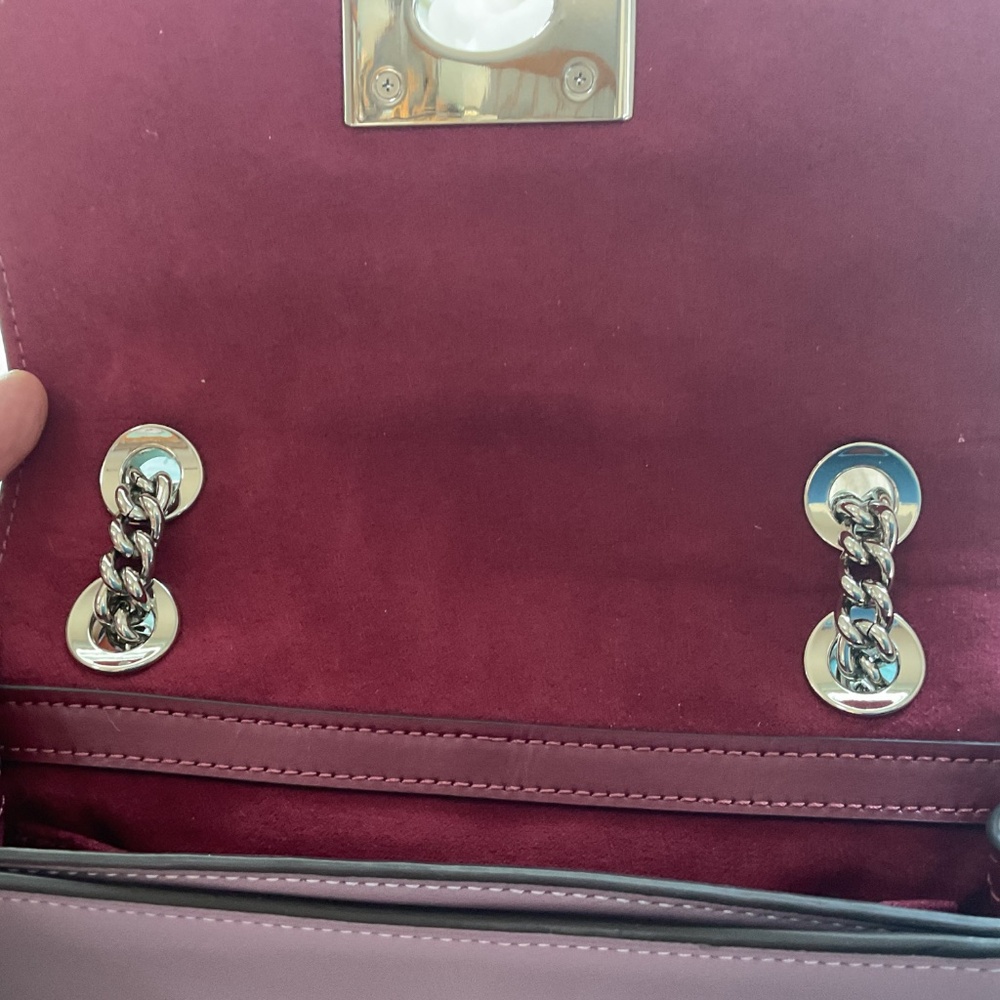 Coach Purple Leather Mini Cassidy Handbag “Like New” - Picture 10 of 16